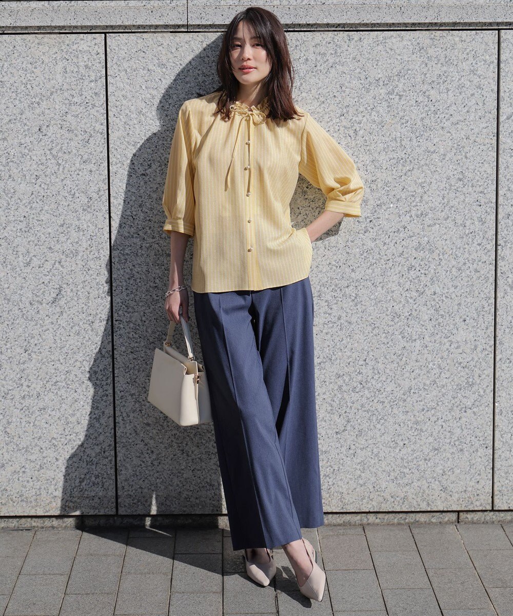 ANY SIS L エアリーストレッチ ワイドパンツ 