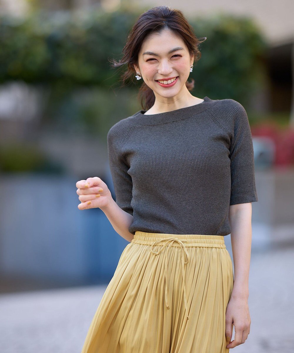 ANY ラメリブニット 