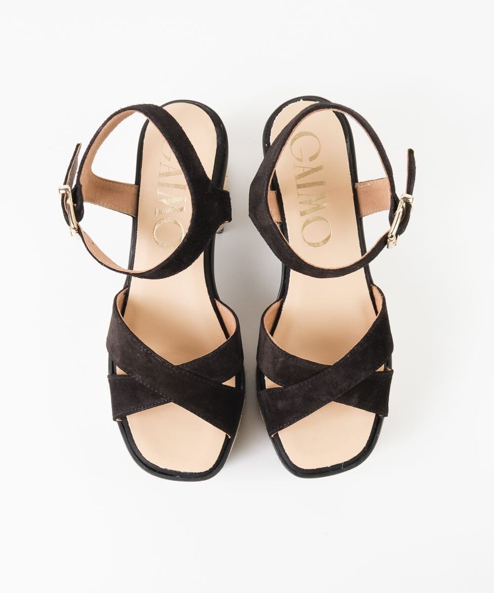 gaimo 【GAIMO/ガイモ】クロスストラップ プラットフォームサンダル/MANU 