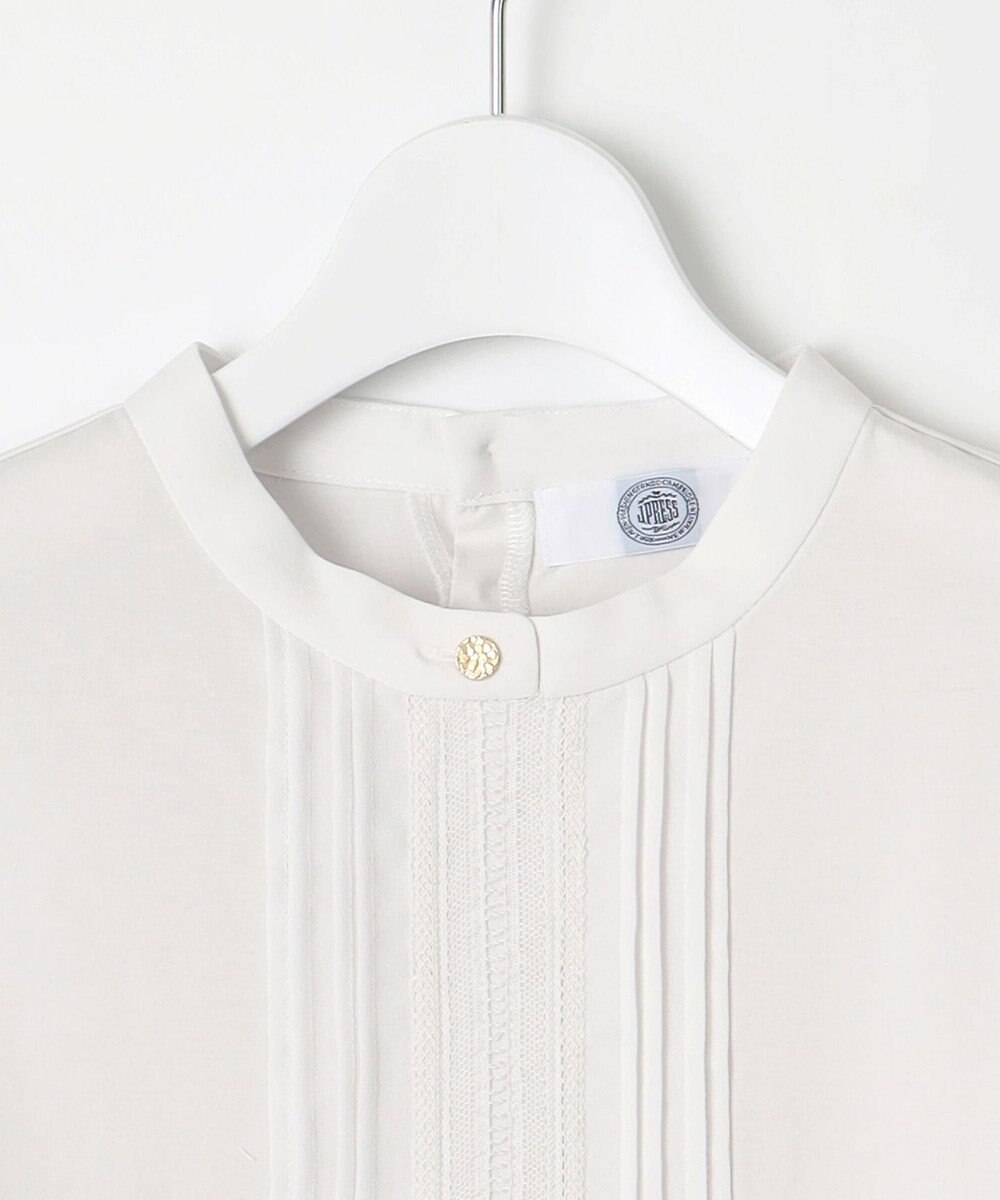 J.PRESS LADIES S プレーティングジャージー ピンタック カットソー 