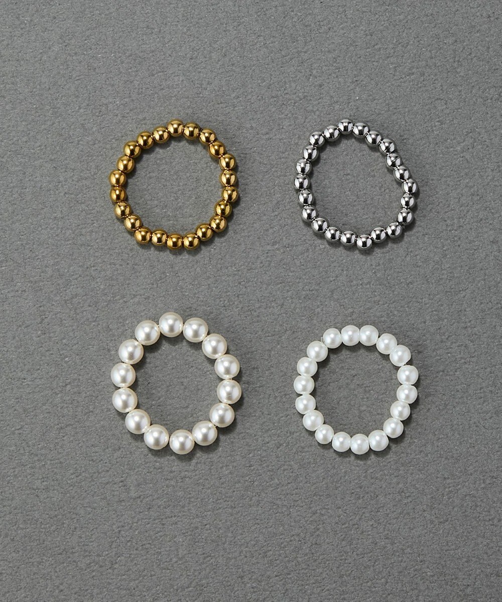 Phoebe 【伸びるリング】バブルフィットリング　パール3mm 