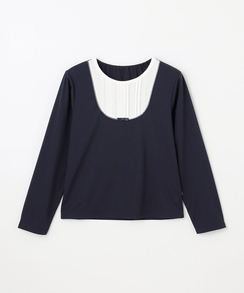 組曲 KIDS 【150-160㎝】【接触冷感・UVカット】サラリとヨークデザイン トップス 