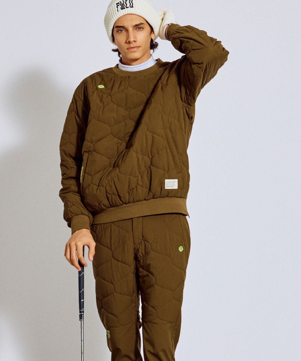 PW CIRCULUS 【撥水加工 / ストレッチ】【MEN】キルティング中綿プルオーバー ゴルフ 