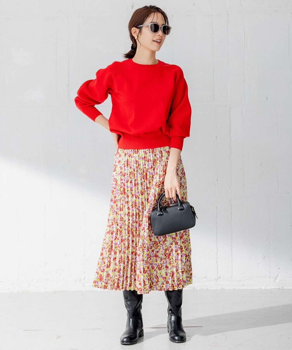 組曲 【選べる8色展開・春まで使える！】バックレースカラー ニット 