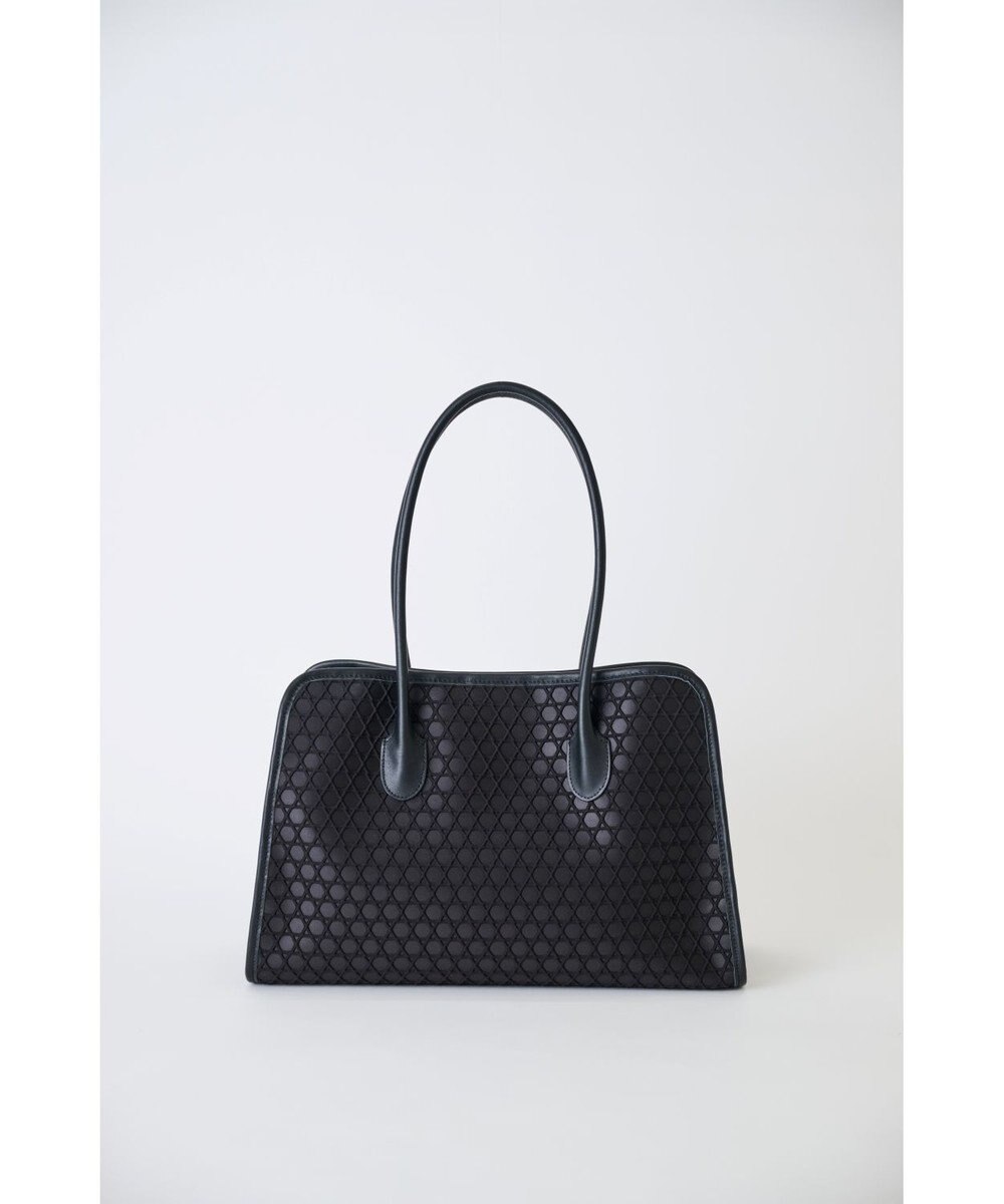 MIYABIYA 【撥水加工】篭目柄エンボスボンディングラウンドトート 