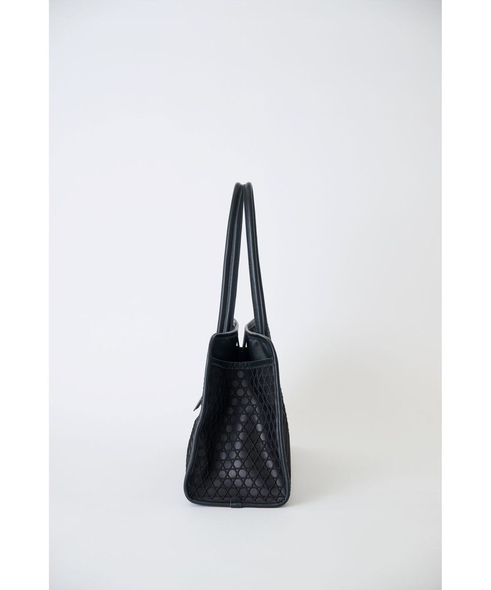 MIYABIYA 【撥水加工】篭目柄エンボスボンディングラウンドトート 