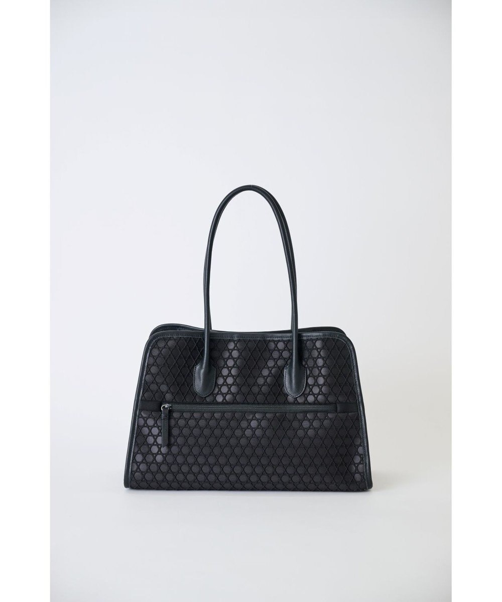 MIYABIYA 【撥水加工】篭目柄エンボスボンディングラウンドトート 