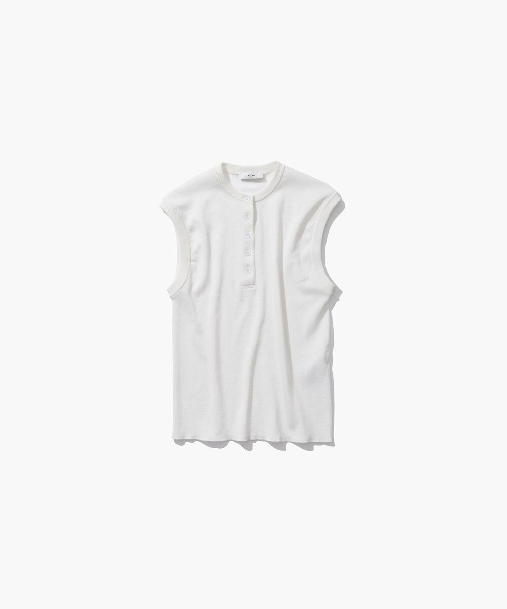 ATON FRESCA CIRCULAR RIB | ヘンリーネックプルオーバー 