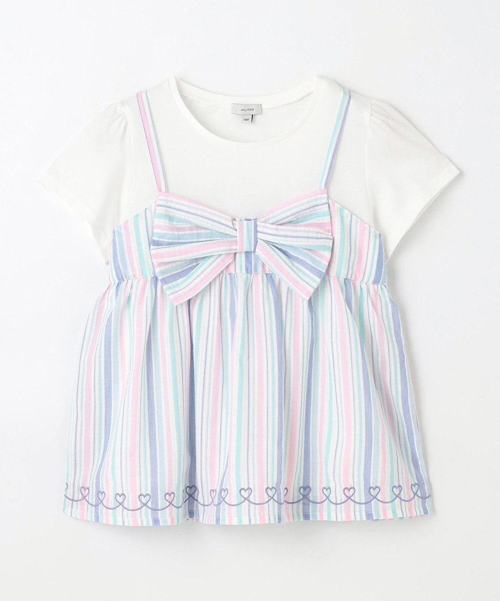 ANY KIDS キャミソール ドッキングTシャツ 