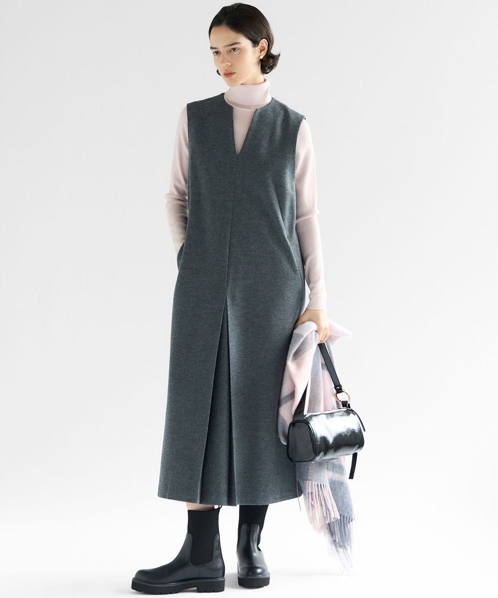 23区 S 【滝沢眞規子さん着用/WEB限定カラーあり】ウーステッドウール リブタートル ニット 