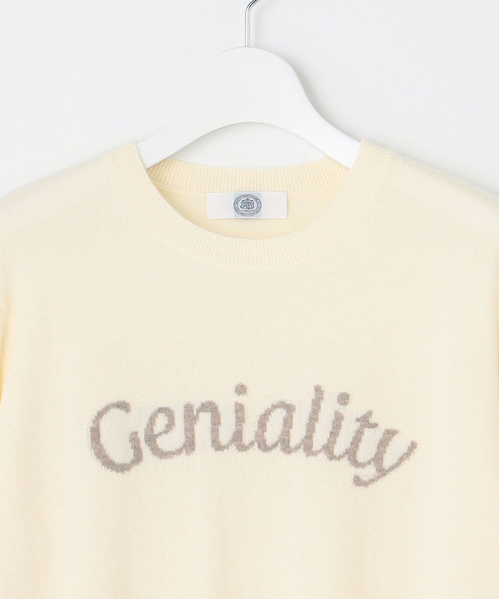 J.PRESS LADIES 【洗える】CASHMERE BLEND ロゴ ニット 