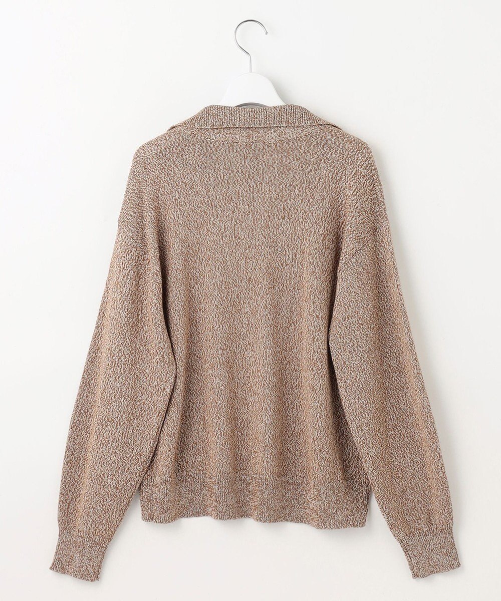 自由区 S ペーパーウールコットン襟付き ニット 