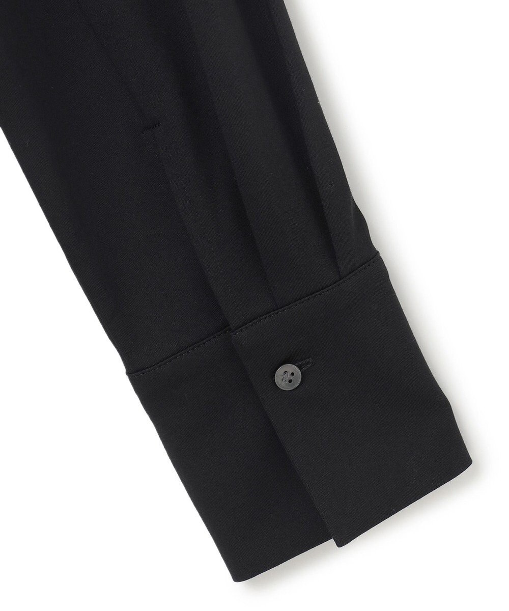 ICB L 【洗える】 ブラウスライクジャージー ロングシャツ 