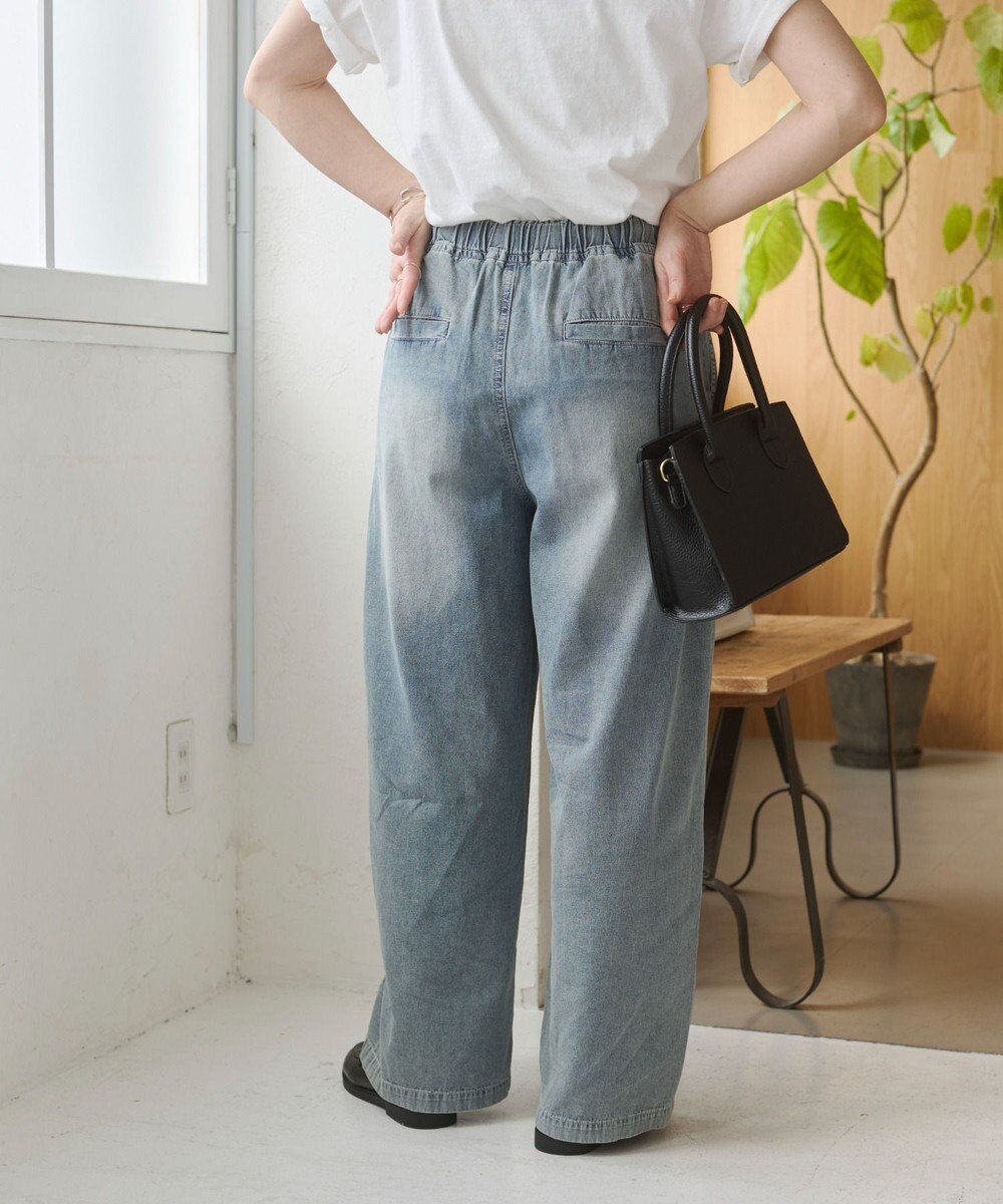 WEGO 【ANGIE VINTAGE】デニムイージーパンツ 