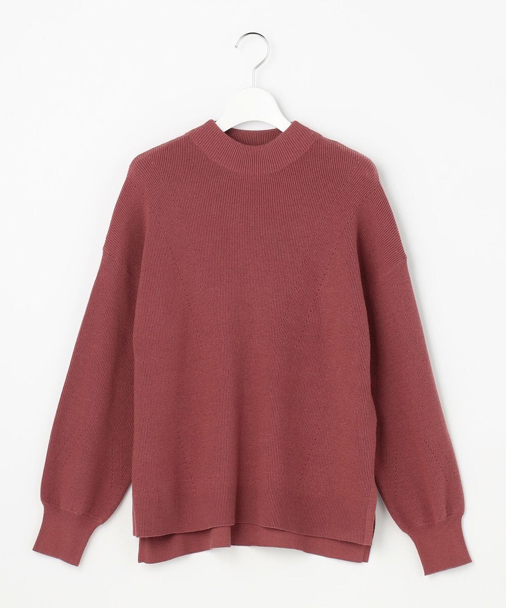 ANY SIS CICA加工 ビューティ畔ボトルネック ニット 