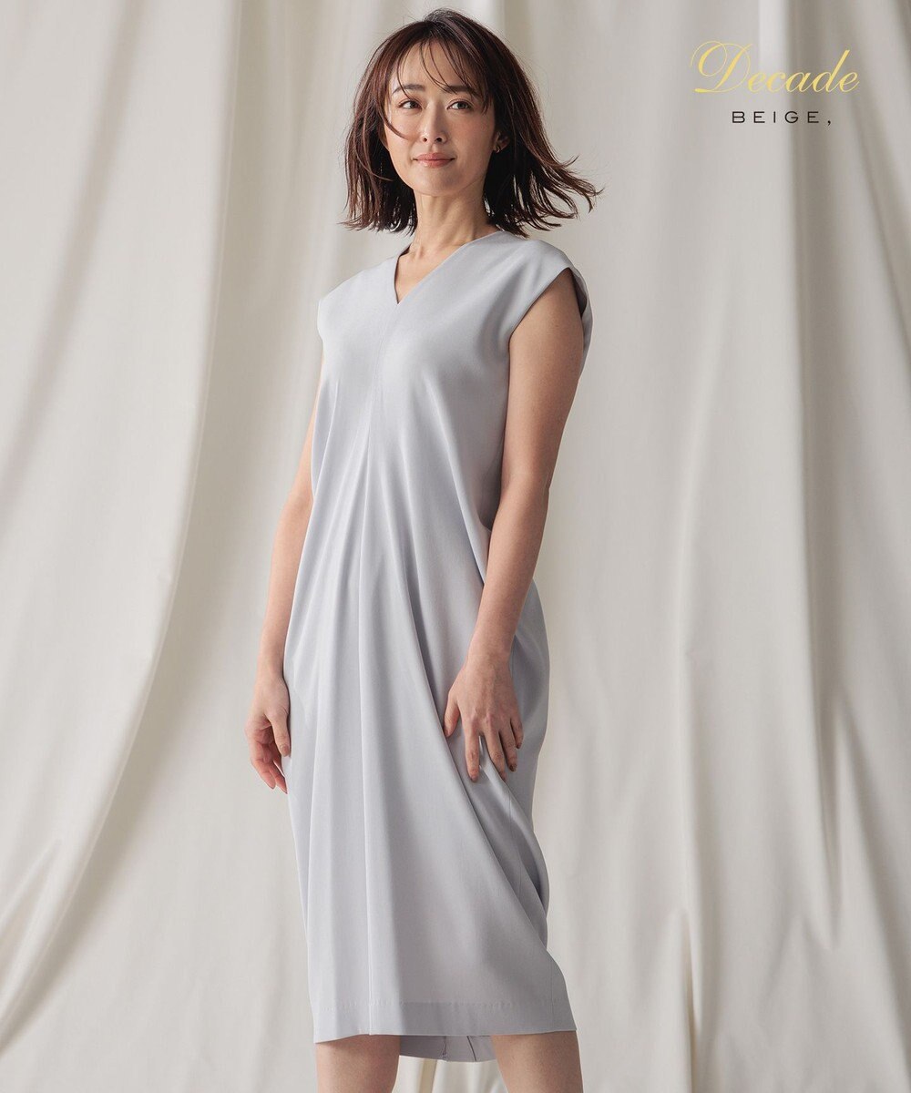 BEIGE， CINDY / Vネックドレス 