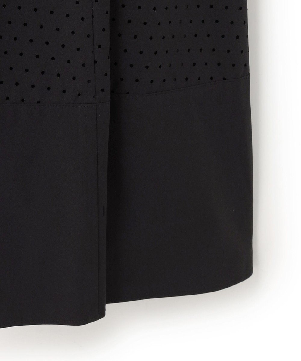 UNFILO L 【セットアップ着用可/ウエストゴム】FINE MOVE パンチング ドット スカート 