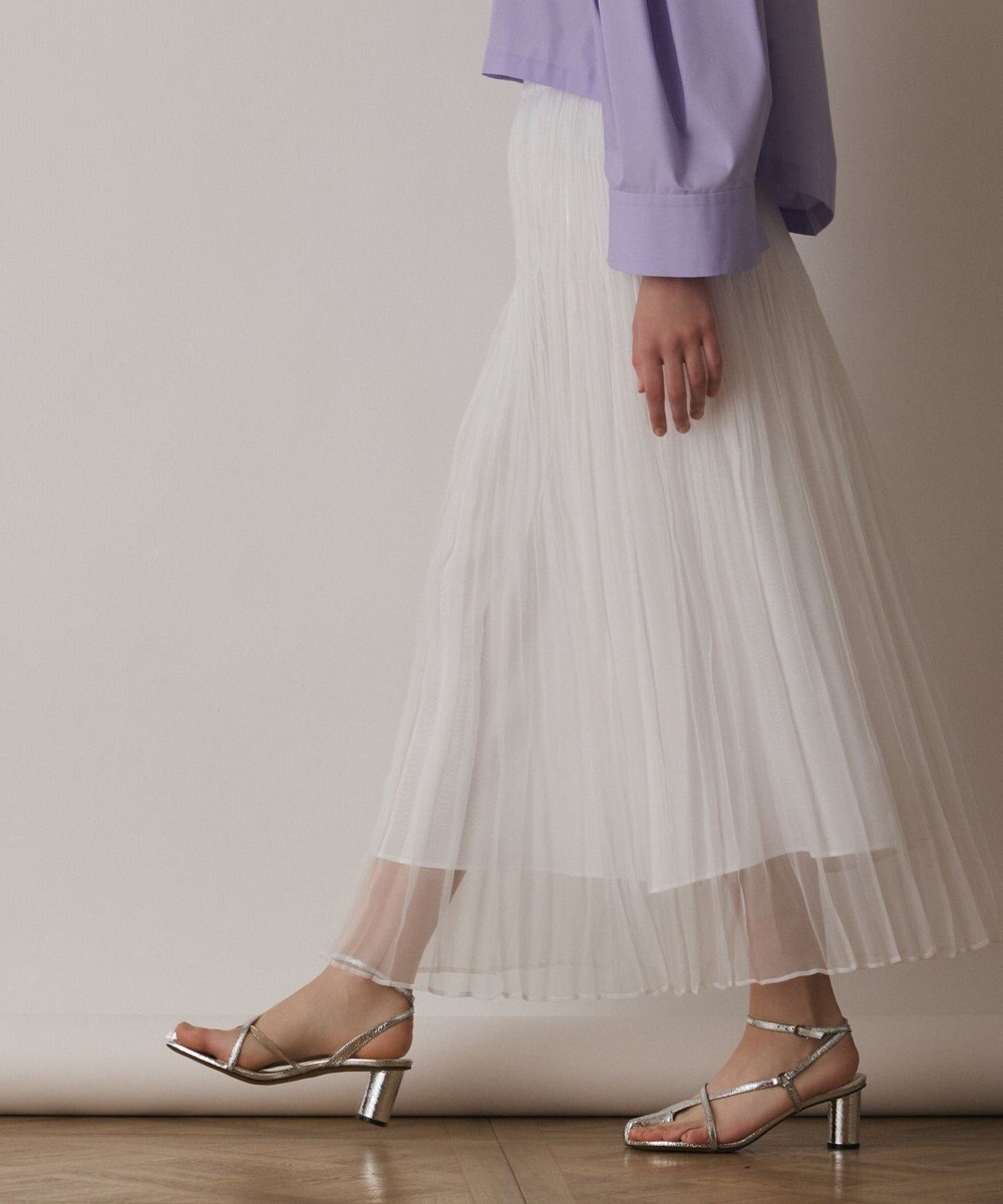 GRACE CONTINENTAL オーガンスパンコールスカート 