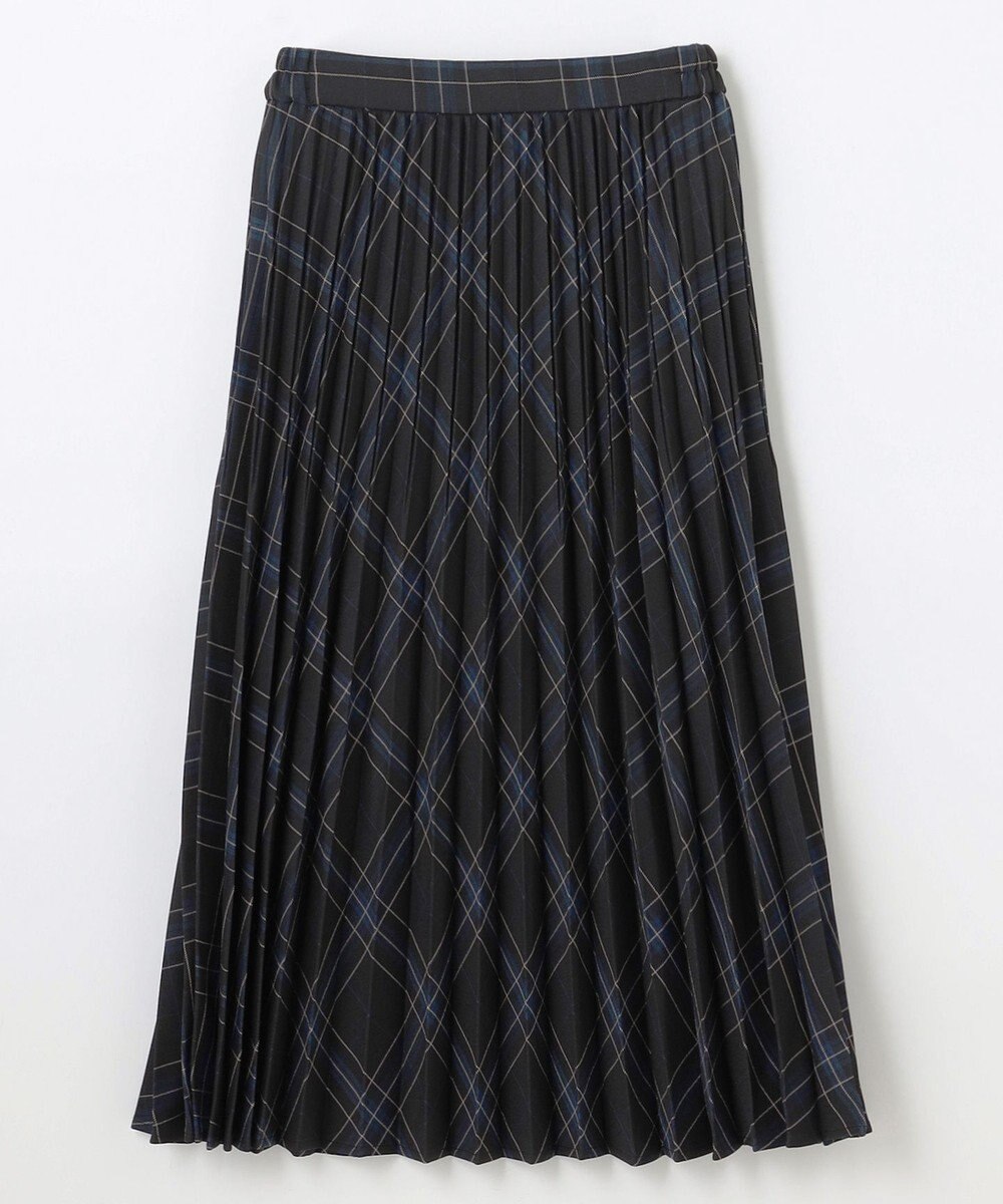 ANY 【洗濯機可/ウエストゴム】チェックプリーツスカート 