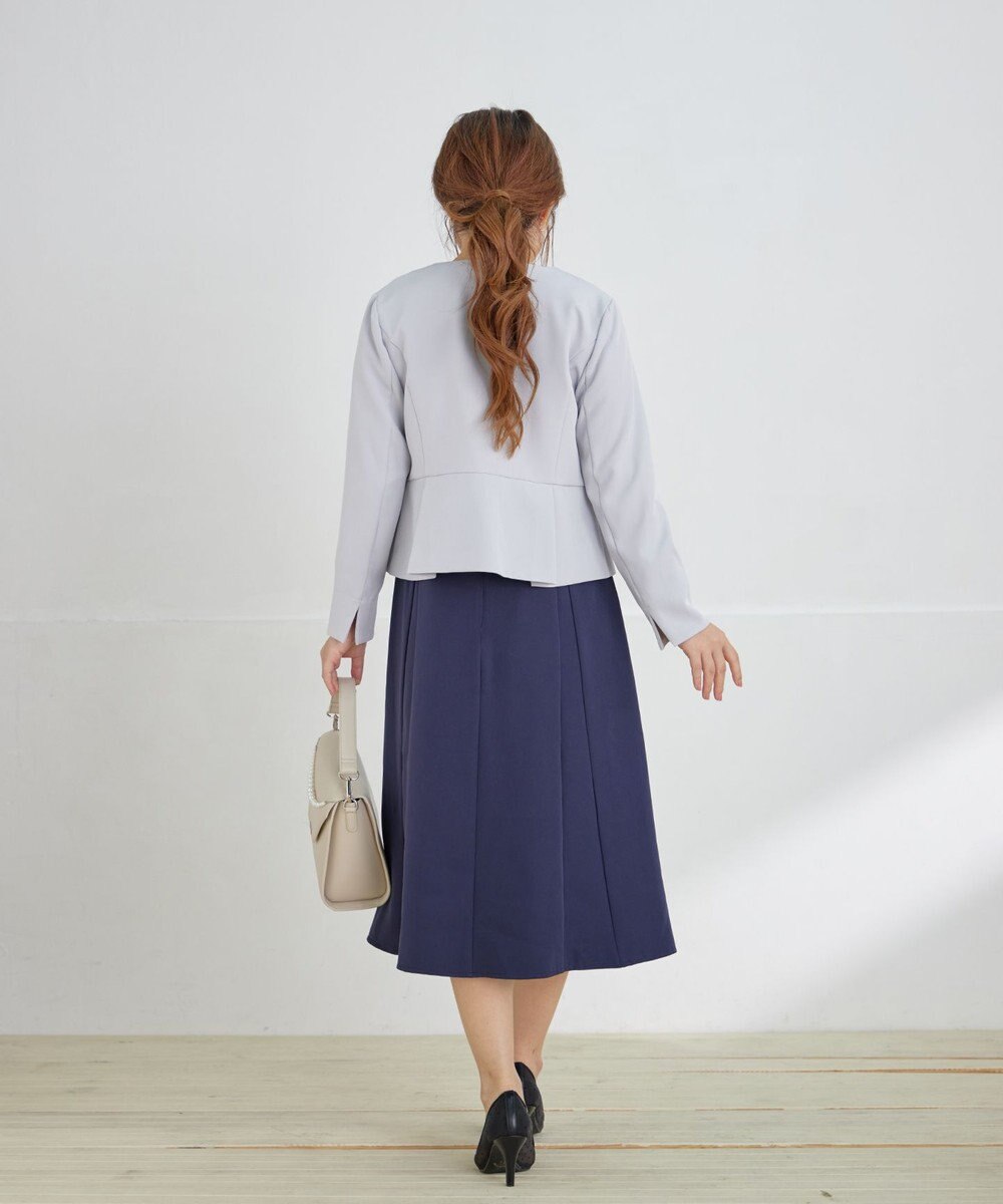 Tiaclasse L 【安田美沙子さん着用・洗える】フレアAラインリボンワンピース 