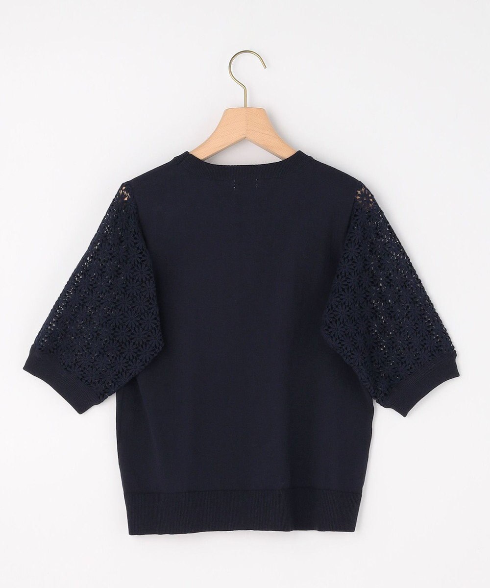 組曲 【先行予約】コットンフラワーレーシープルオーバー ニット 