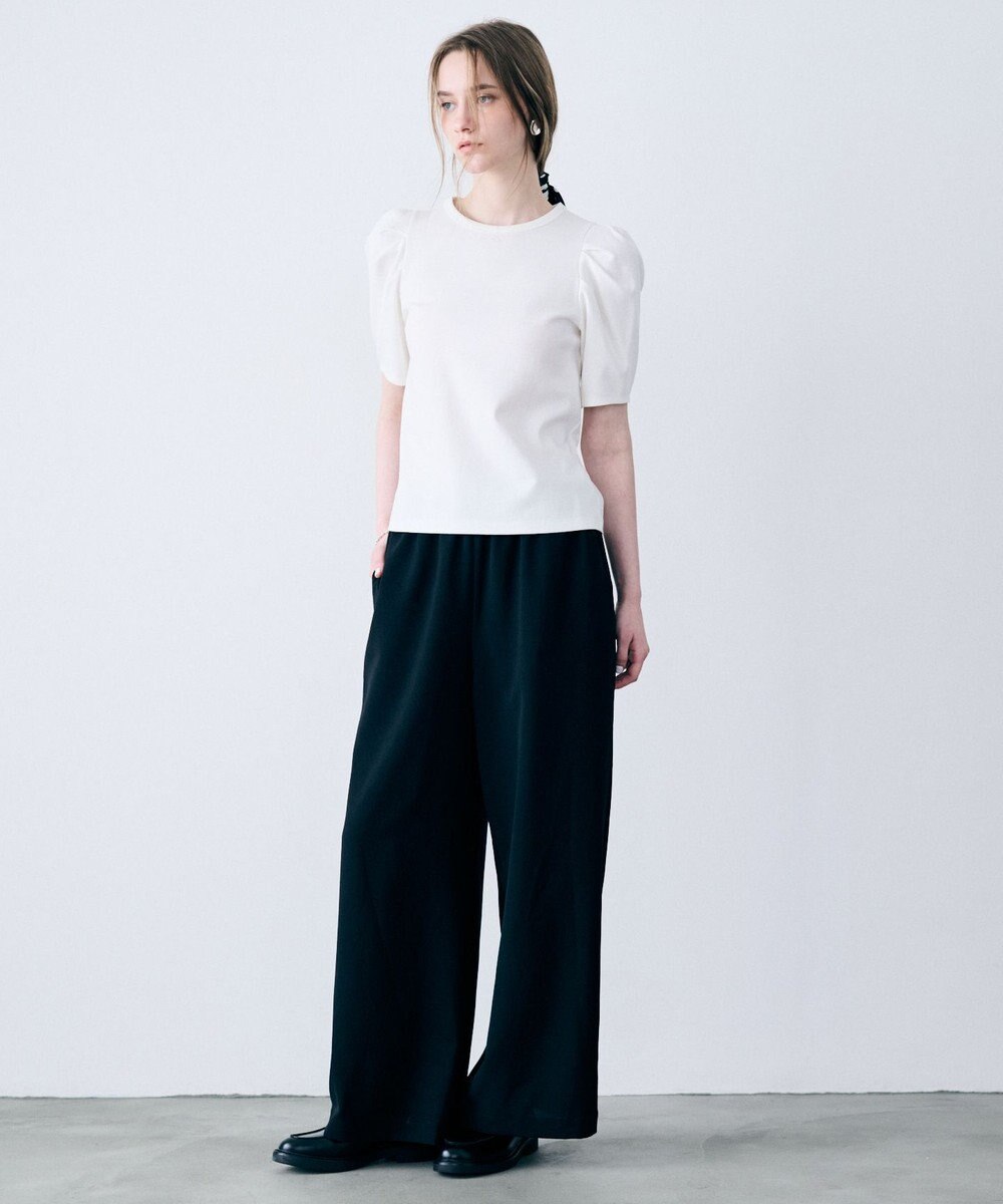 uncrave ダブルフェイスジャージー ボリュームスリーブカットソー 