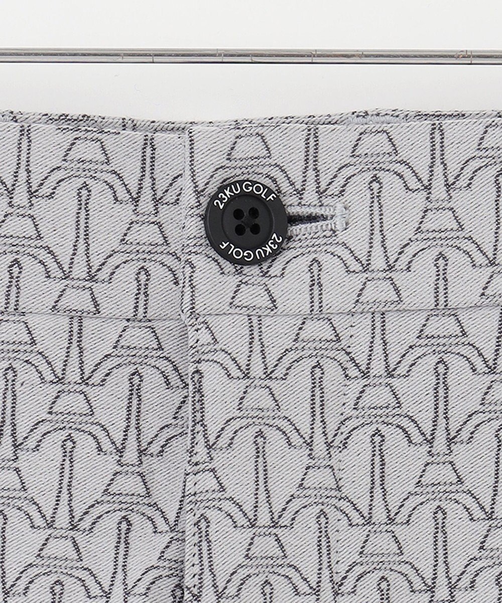 23区GOLF 【MEN】【ストレッチ】エッフェル塔柄 ジャガードパンツ 