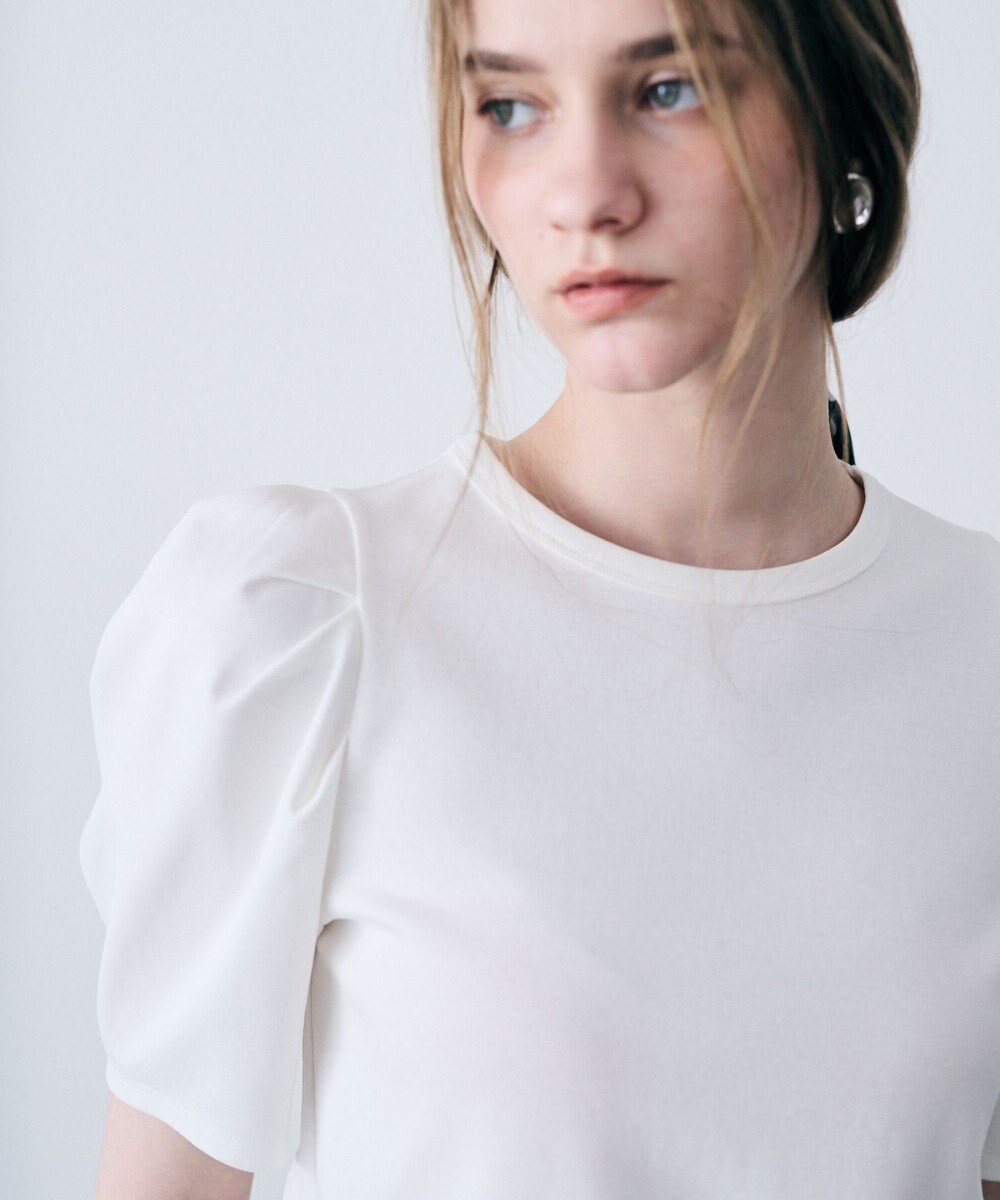 uncrave ダブルフェイスジャージー ボリュームスリーブカットソー 