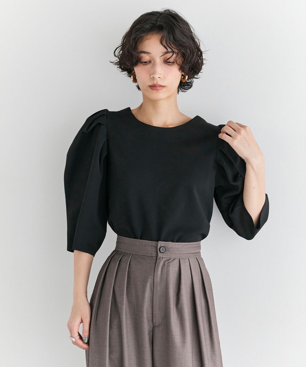 #Newans 【セレモニーにも】パフスリーブニット 