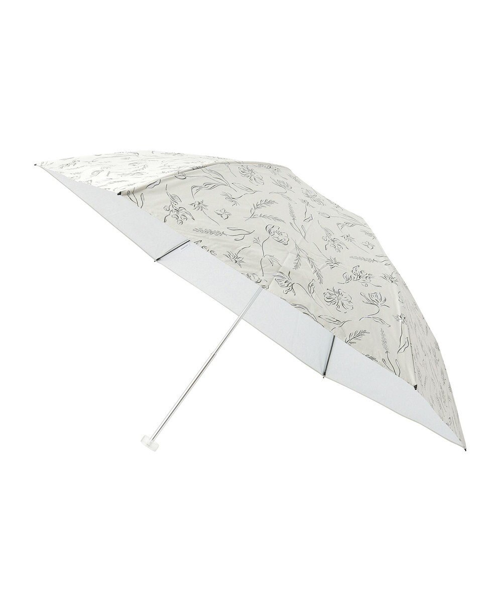 MOONBAT Fuwacool(フワクール) フワクールホワイト 晴雨兼用日傘 折りたたみ傘 シャイニープランツ 軽量 一級遮光／遮熱／UV 