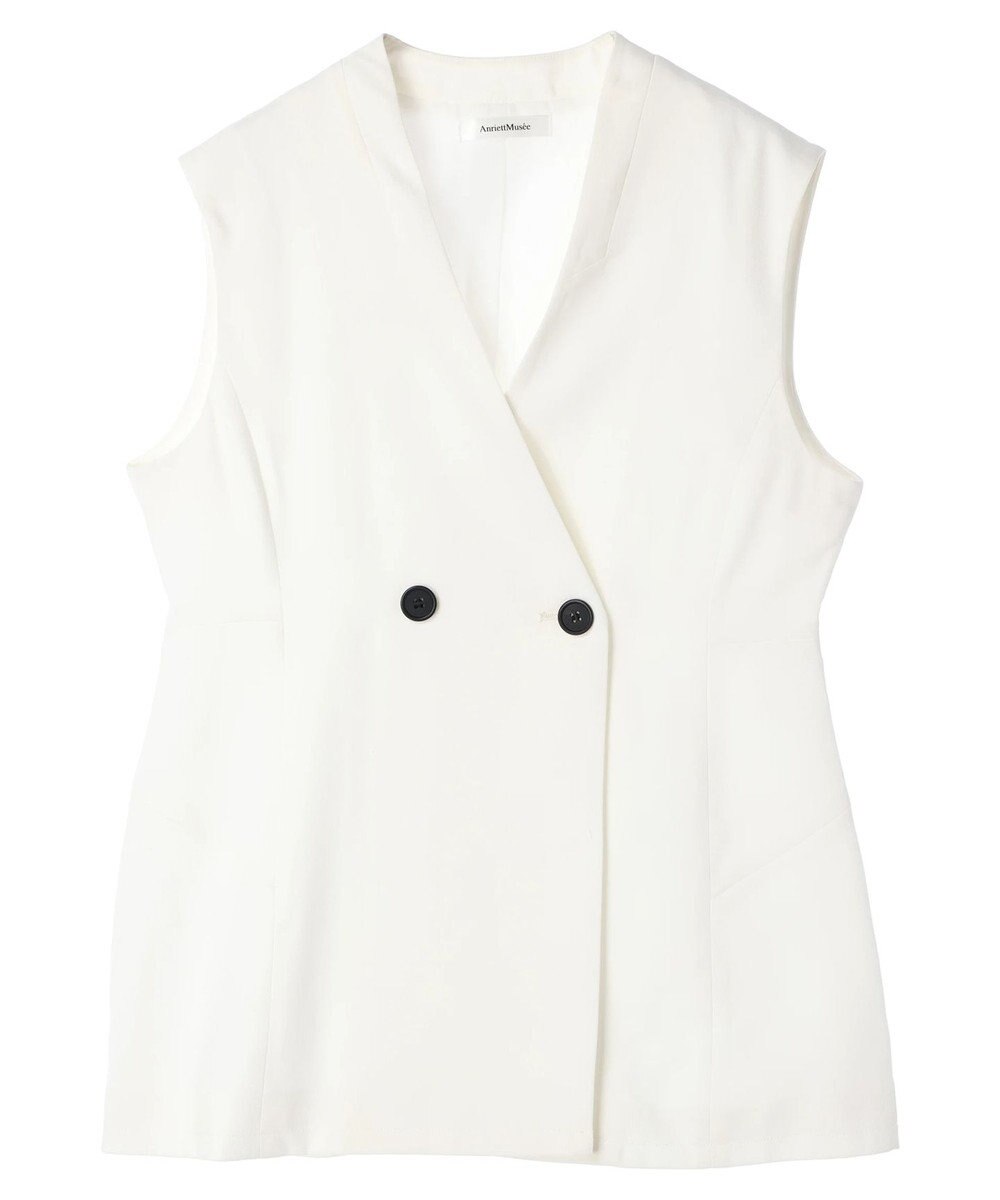 Green Parks AnriettMusee ネック切替デザインベスト 