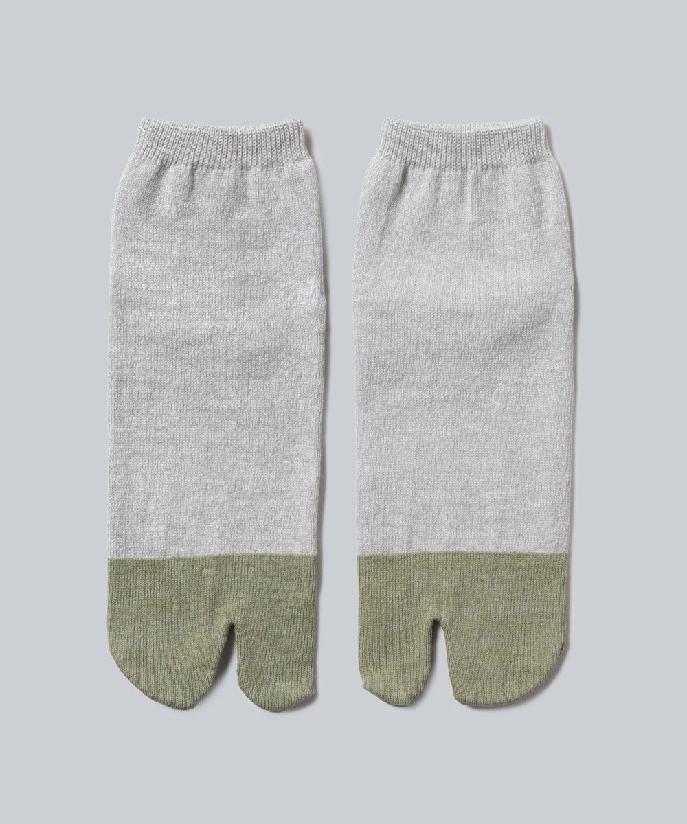 WHITE MAILS 【UNISEX】PAPER COLOR BLOCK TABI ANKLE ソックス 