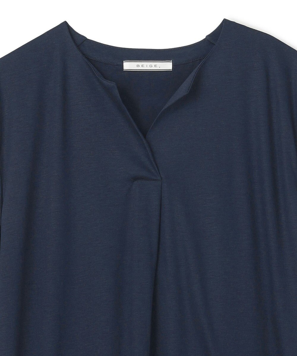 BEIGE， 【WEB限定・洗える】MELISSA / バックシフォンスキッパーロングワンピース 