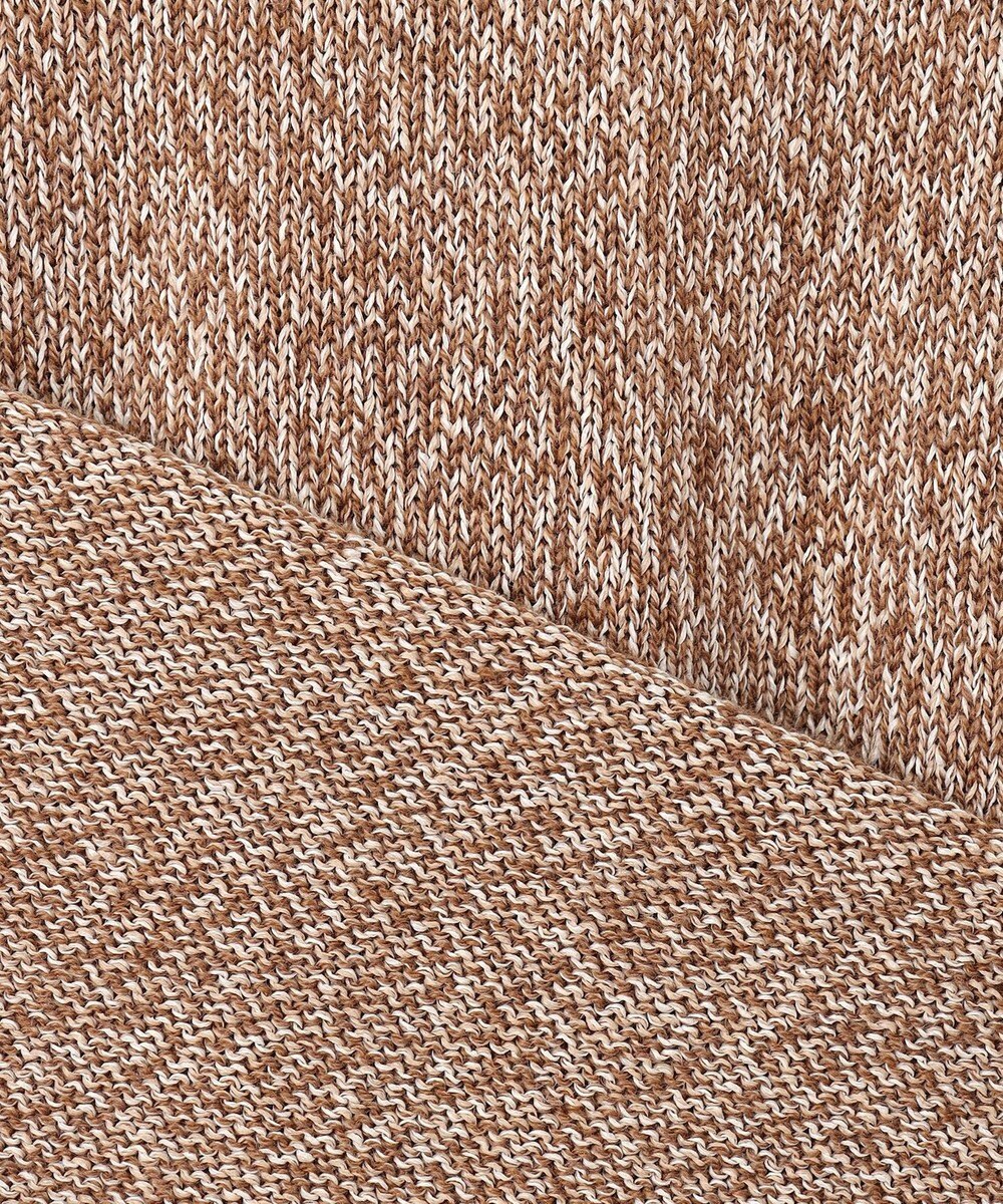 自由区 S ペーパーウールコットン襟付き ニット 