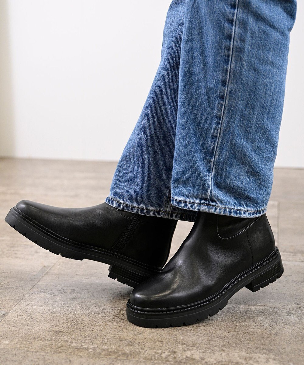 APOM ウォータープルーフサイドジップアンクルブーツ35 