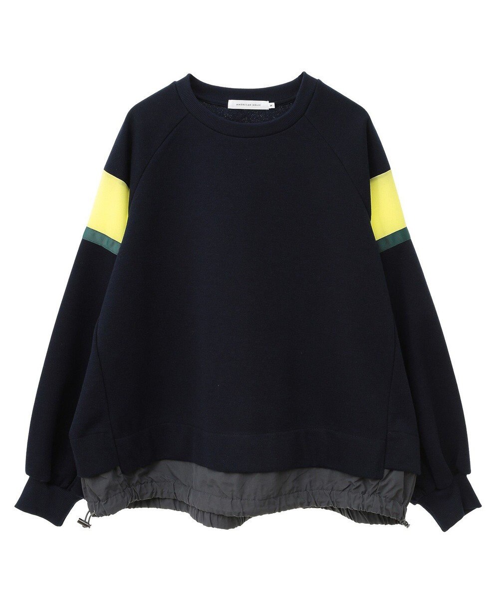 AMERICAN HOLIC ドロストライン切替ポンチプルオーバー 