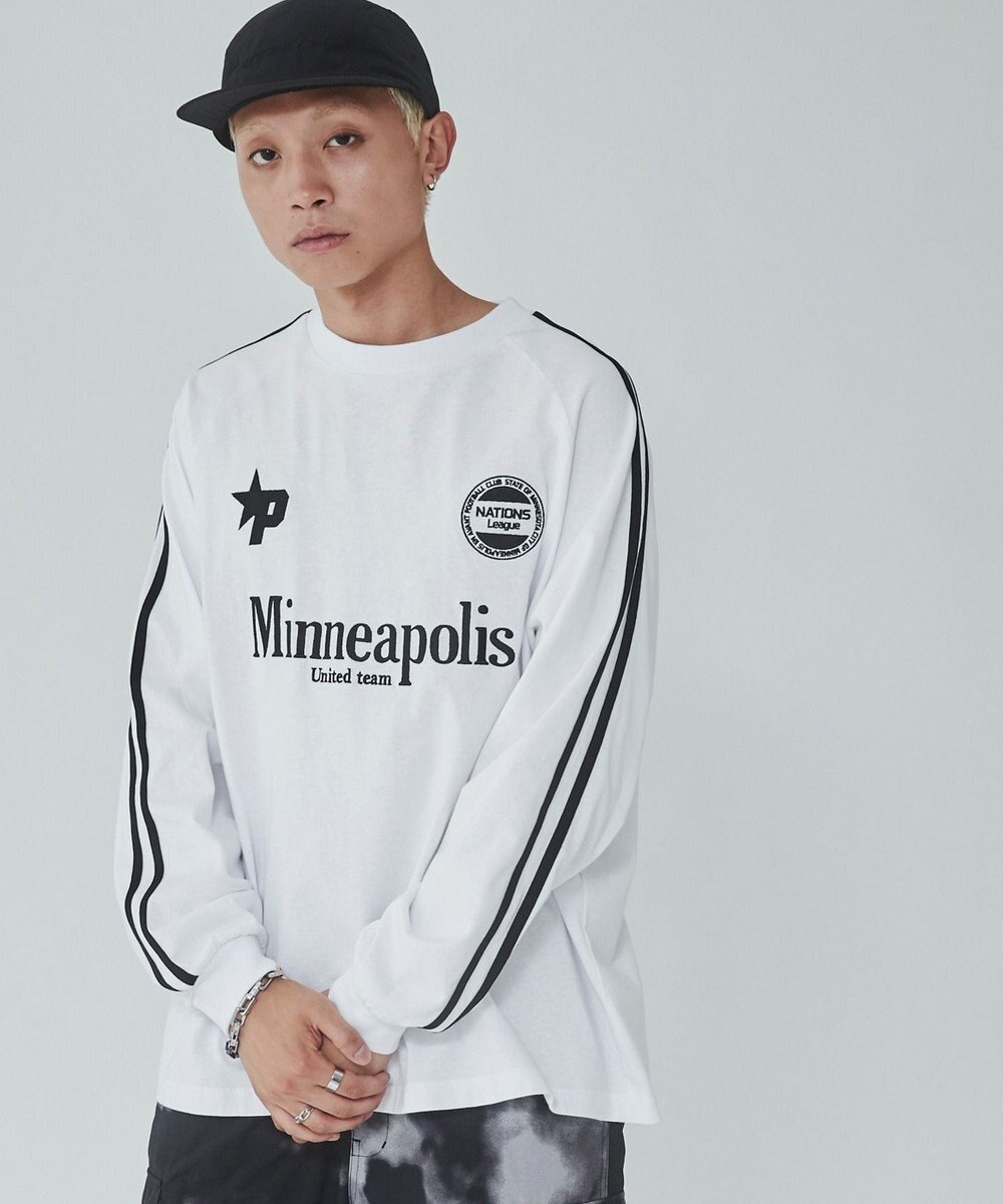 WEGO 【ユニセックス着用ITEM】ラインゲームロゴT（LS） 