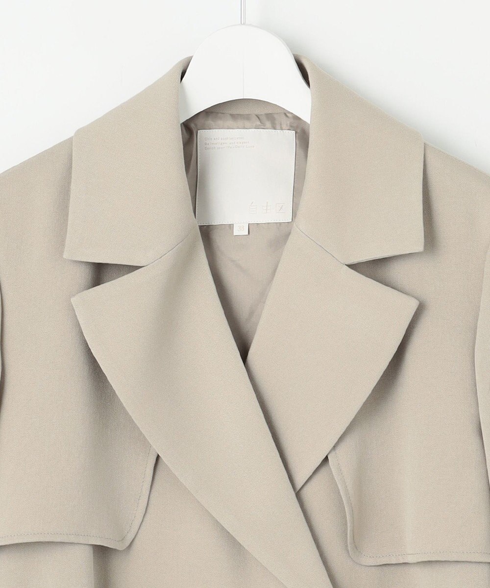 自由区 L トロトレンチロング丈 コート 