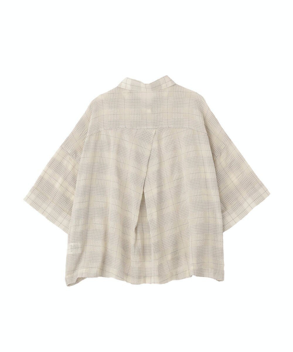 AMERICAN HOLIC シアーチェックショート丈シャツ 
