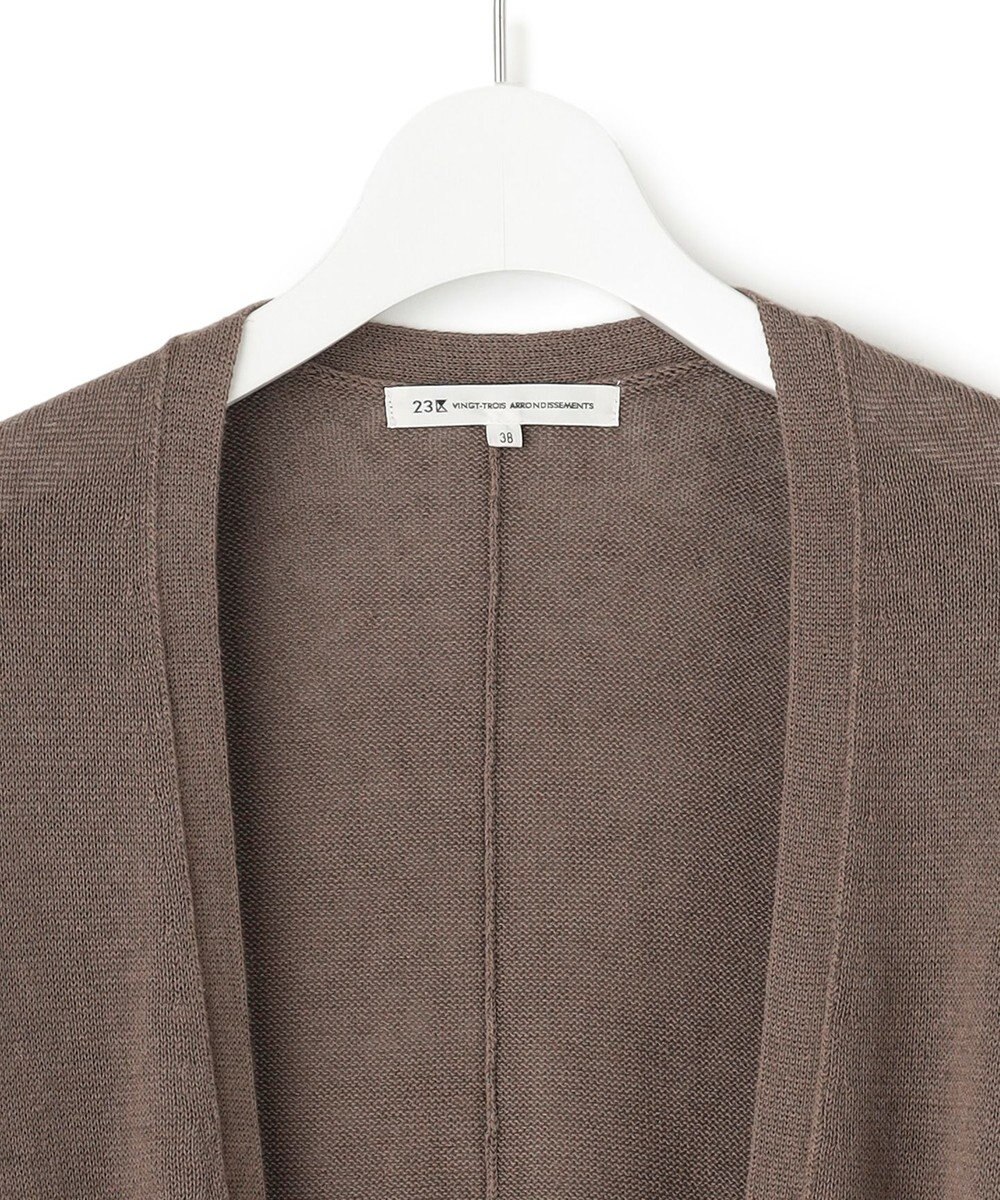 23区 【洗える】リネンシルクブレンド カーディガン 