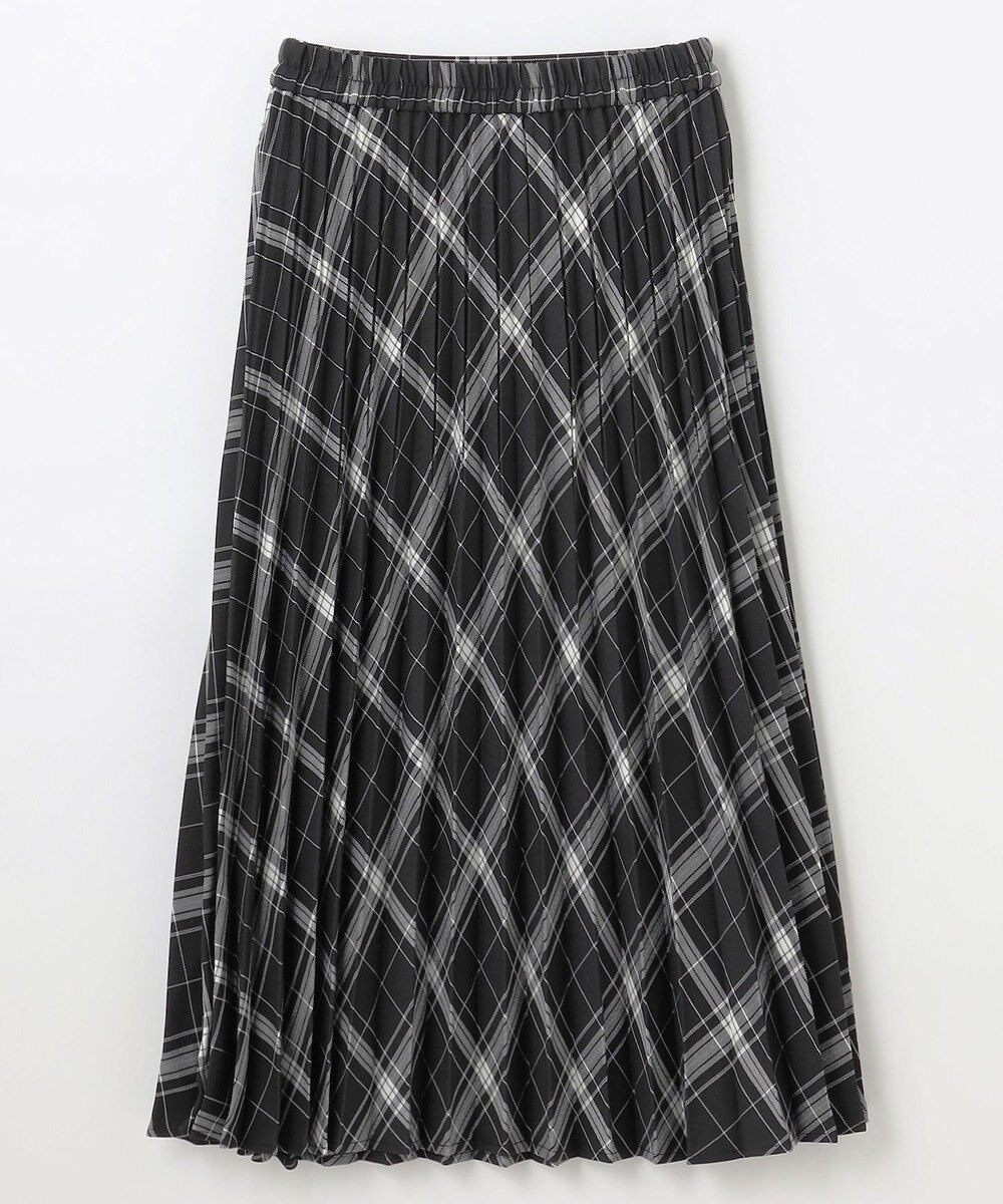 ANY 【洗濯機可/ウエストゴム】チェックプリーツスカート 