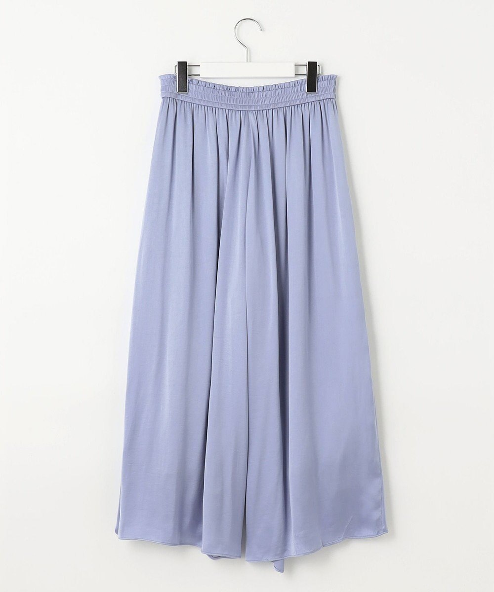 自由区 【ウエストゴム・長さ調整可・洗える・XSサイズあり】ビンテージサテン ガウチョパンツ 