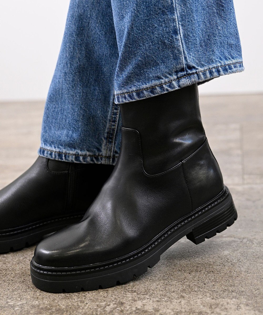 APOM ウォータープルーフサイドジップアンクルブーツ35 