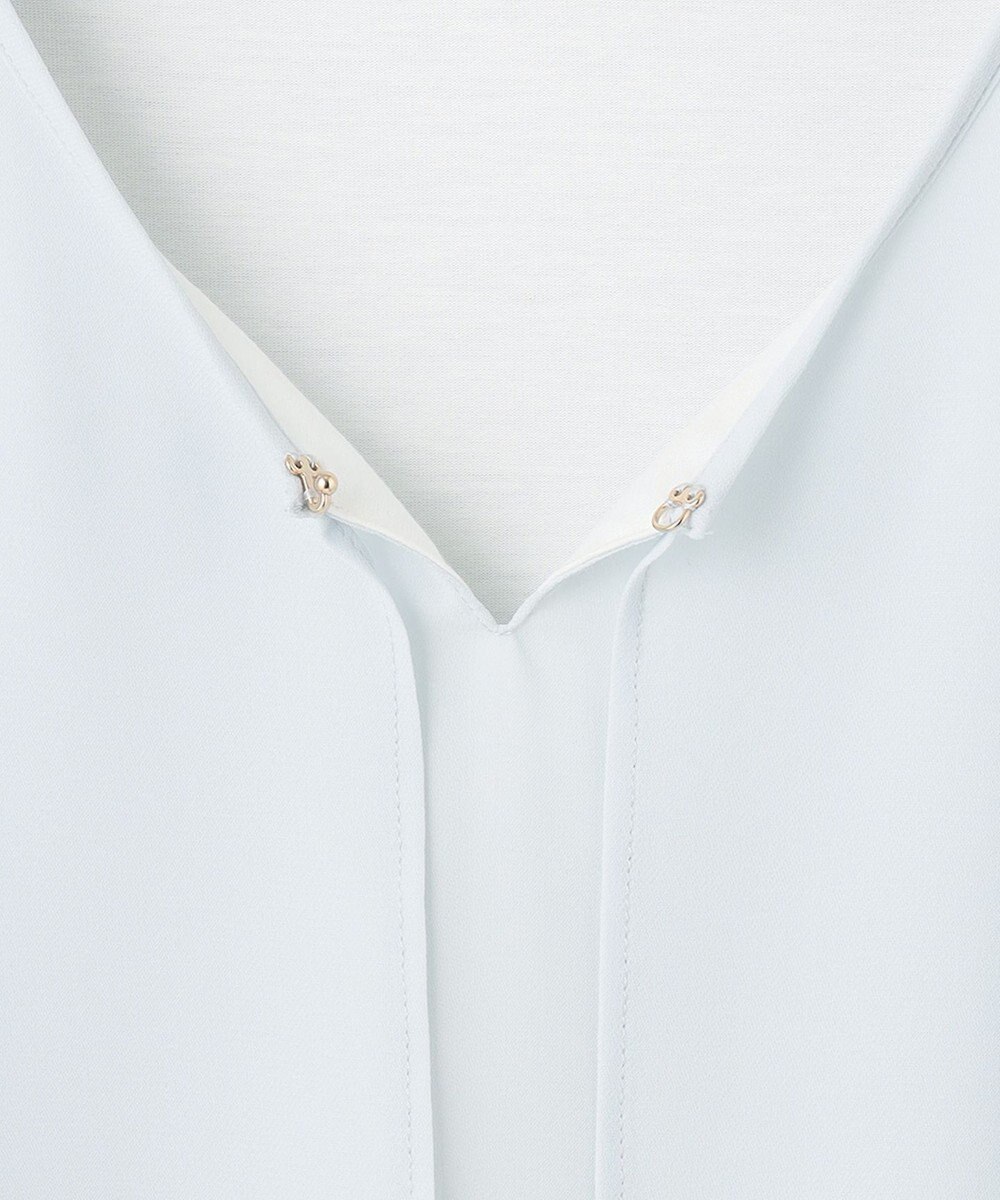 自由区 【XSサイズ～/洗える】ロイヤルシフォン ラッフルブラウス 