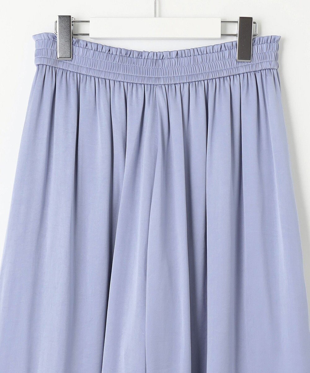 自由区 【ウエストゴム・長さ調整可・洗える・XSサイズあり】ビンテージサテン ガウチョパンツ 