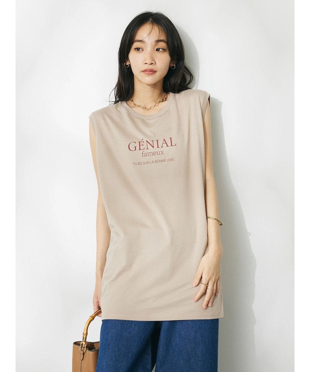 CRAFT STANDARD BOUTIQUE ＧＥＮＩＡＬ　プリントタンクトップ 