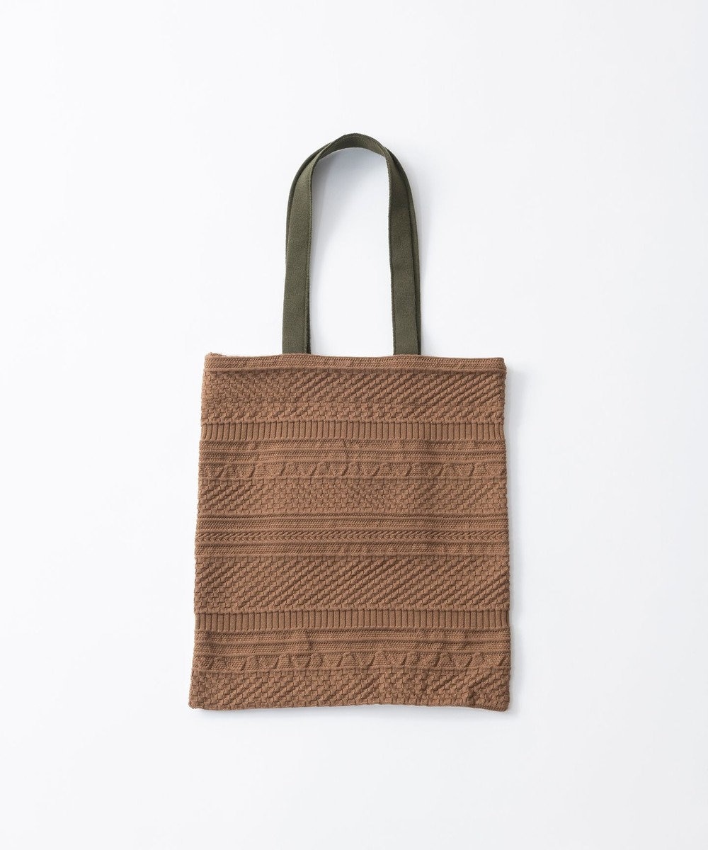 TRICOTE 凹凸切り替えBAG 87BROWN