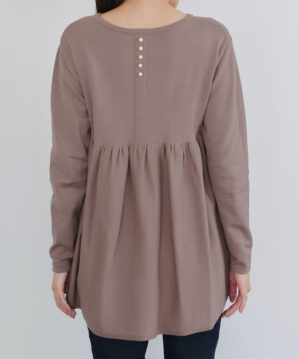 Tiaclasse 【洗える】ギャザーフレアニットチュニック 