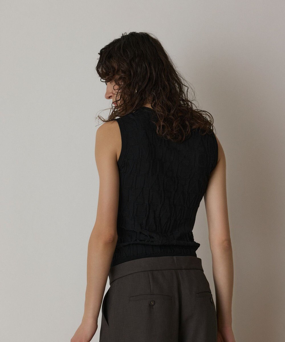 GRACE CONTINENTAL モノグラムニットトップ 