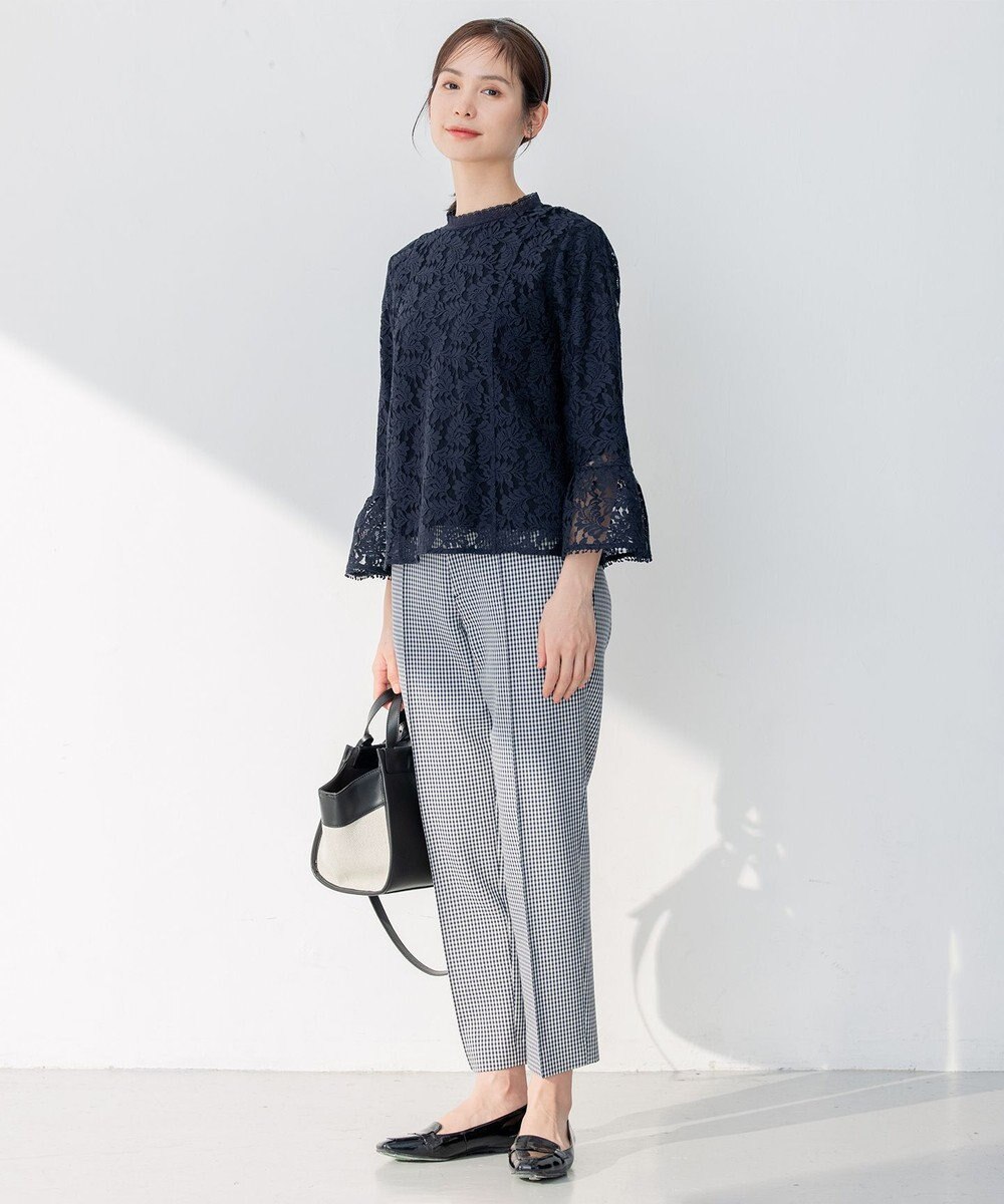 組曲 L 【23SS】ラッセルフラワーレースブラウス 